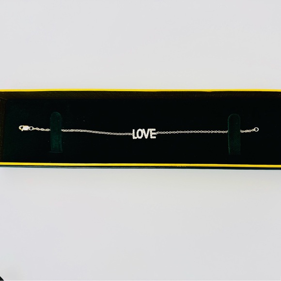 Natural Diamond 'Love' Bracelet - Picture 5 of 8